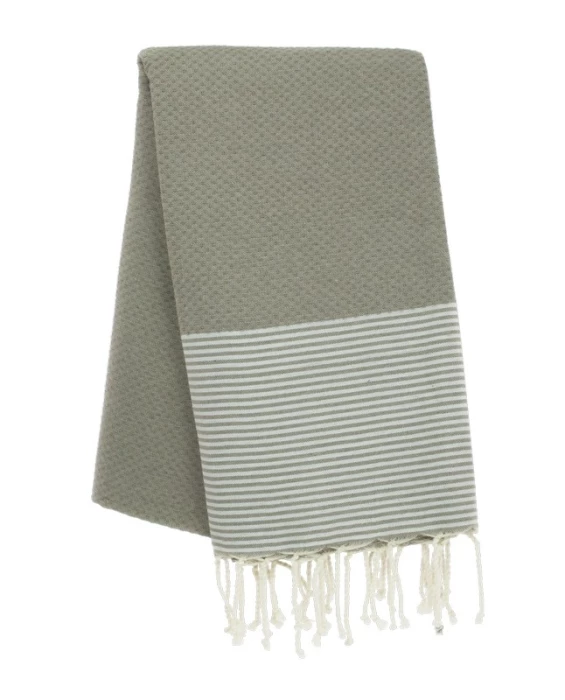 Fouta nid d\'abeille personnalisable