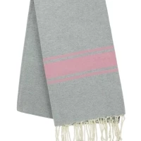 Fouta tissage à plat avec franges