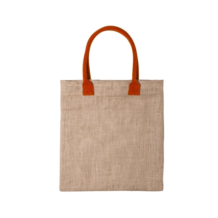 Sac coton & jute 38 x 41 cm