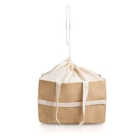 Sac pliable & extensible en jute 42 x 27 x 27 cm