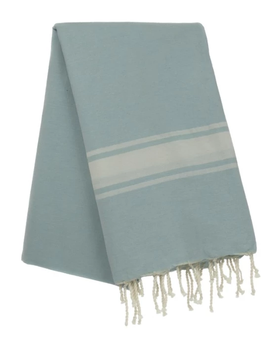 Fouta tissage à plat avec franges