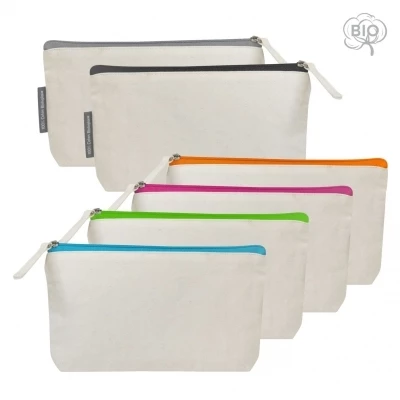 Trousse coton bio zip coloré