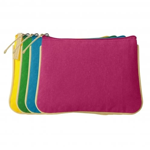 Trousse coton bio couleurs acidulées