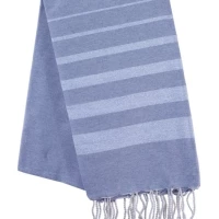 Fouta coton et lurex brodée personnalisable 