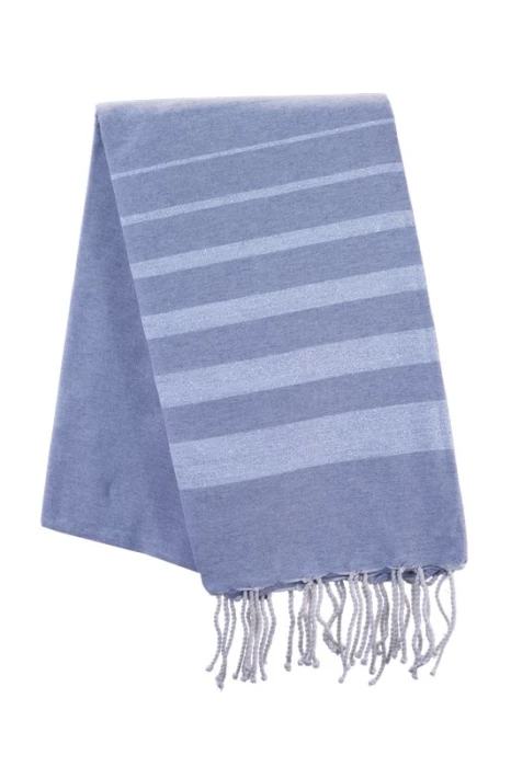 Fouta coton et lurex brodée personnalisable 