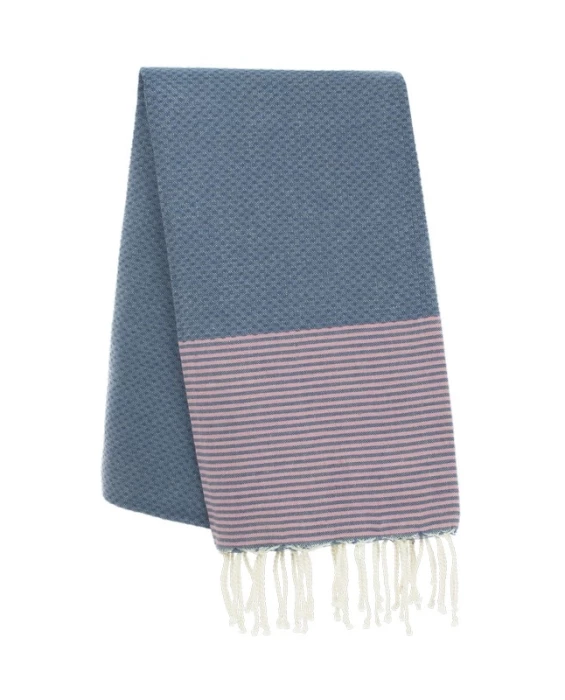 Fouta nid d\'abeille personnalisable