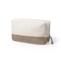 Trousse coton & jute 21 x 12 x 8  cm