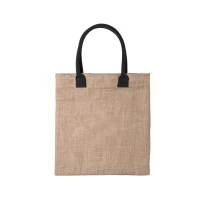 Sac coton & jute 38 x 41 cm