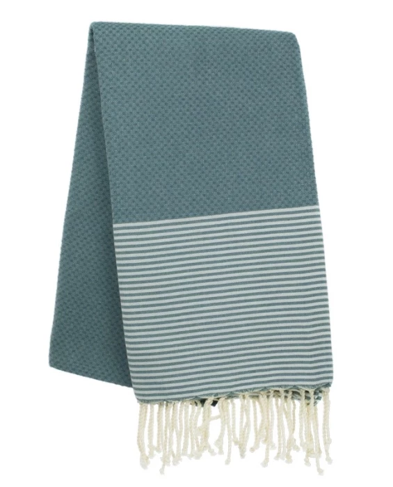 Fouta nid d\'abeille personnalisable