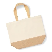 Sac coton & jute 44 x 37 x 18cm