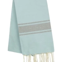 Fouta tissage à plat avec franges