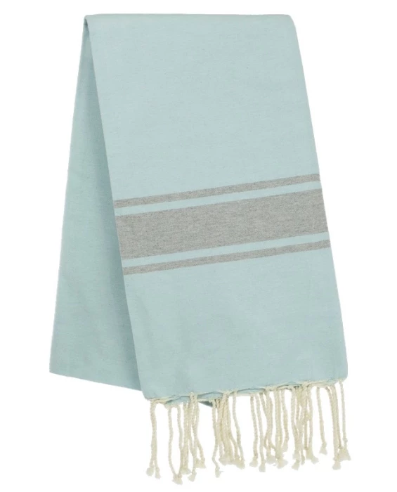 Fouta tissage à plat avec franges