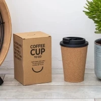 Biodegradable cork and PLA mug