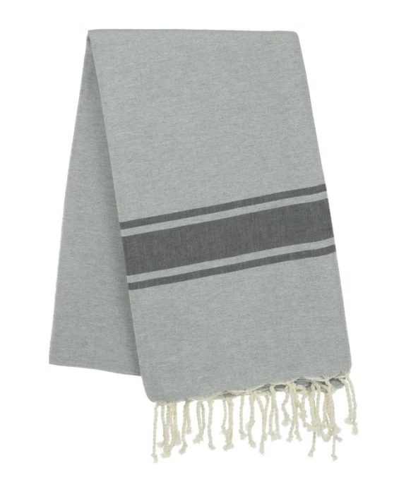 Fouta tissage à plat avec franges