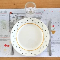 Set de table en graines de fleurs 