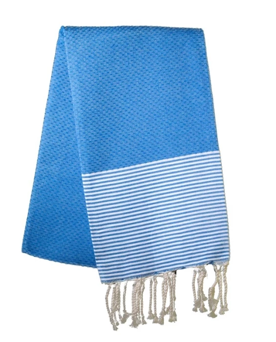 Fouta nid d\'abeille personnalisable