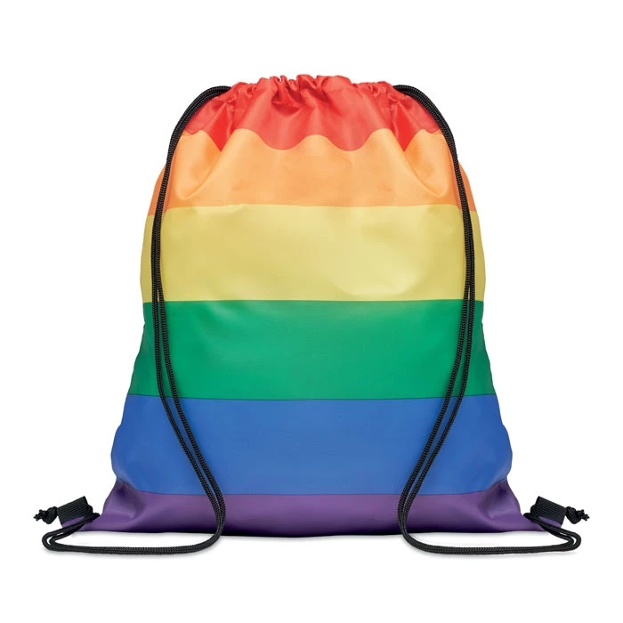 Sac cordons arc en ciel RPET