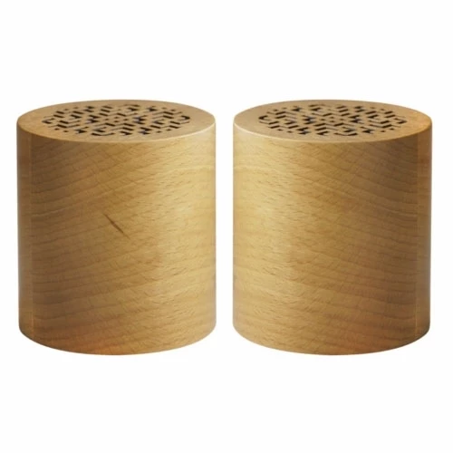 Duo enceintes en bois