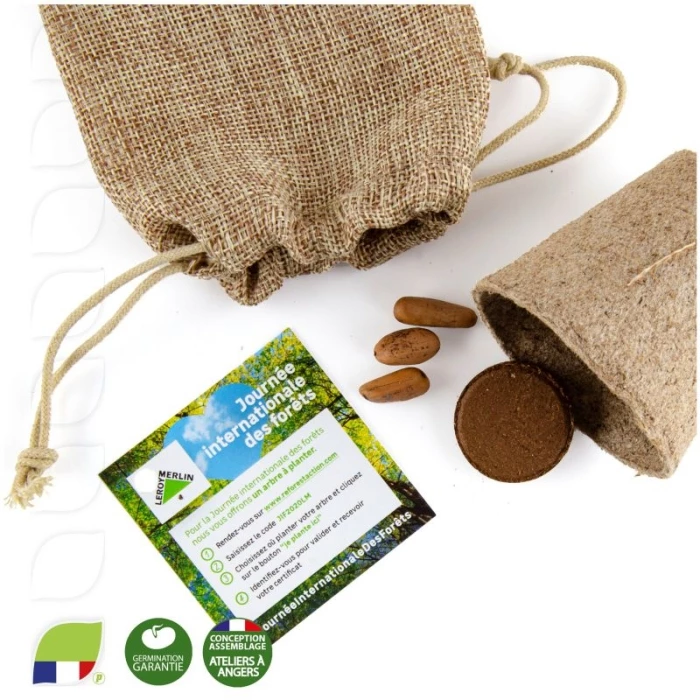 Kit de plantation en toile de jute