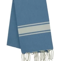 Fouta tissage à plat avec franges