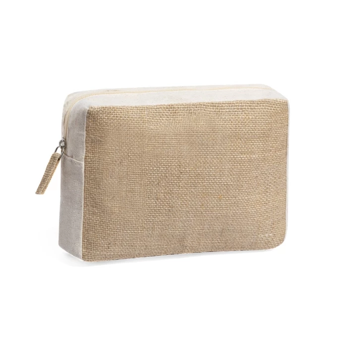 Trousse coton & jute 20 x 15 x 6 cm