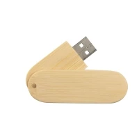 Clé usb pivotante en bois