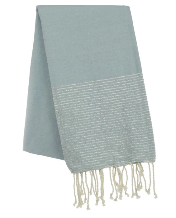 Fouta nid d\'abeille et lurex