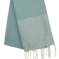 Fouta nid d\'abeille et lurex