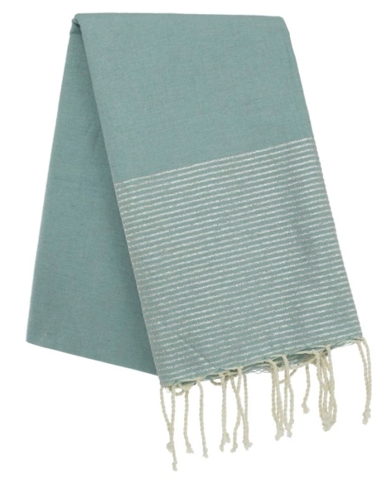 Fouta nid d\'abeille et lurex