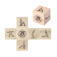 Jeu de yoga de bois