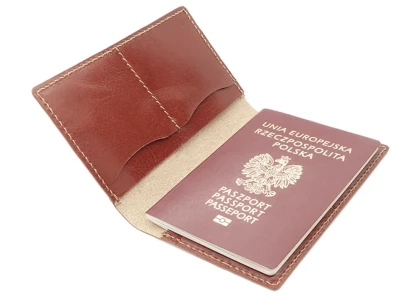 Porte passeport en cuir 