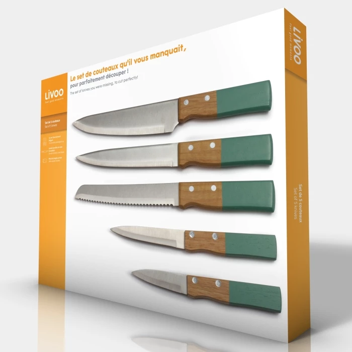 Set complet de 5 couteaux