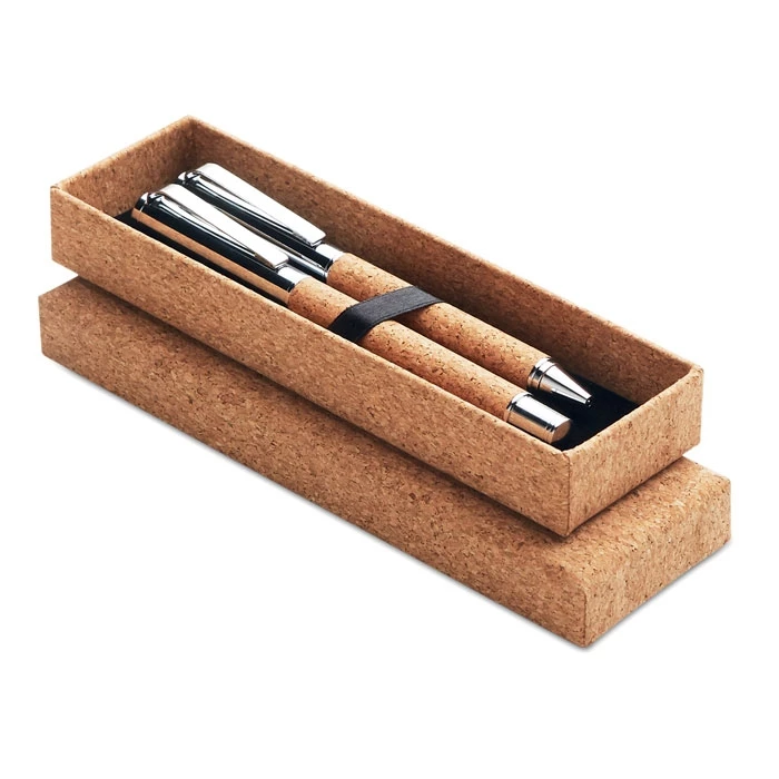 Coffret stylos liège & métal