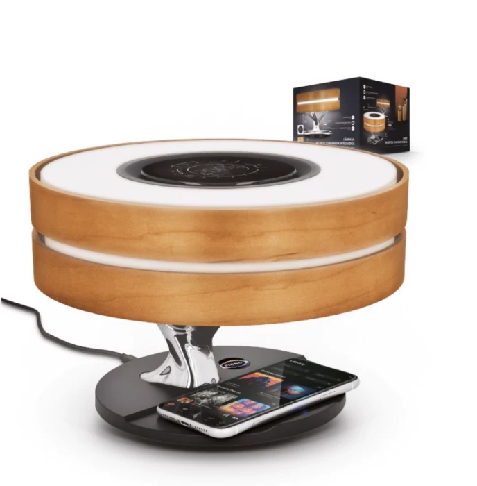 Lampe enceinte & chargeur intégrés