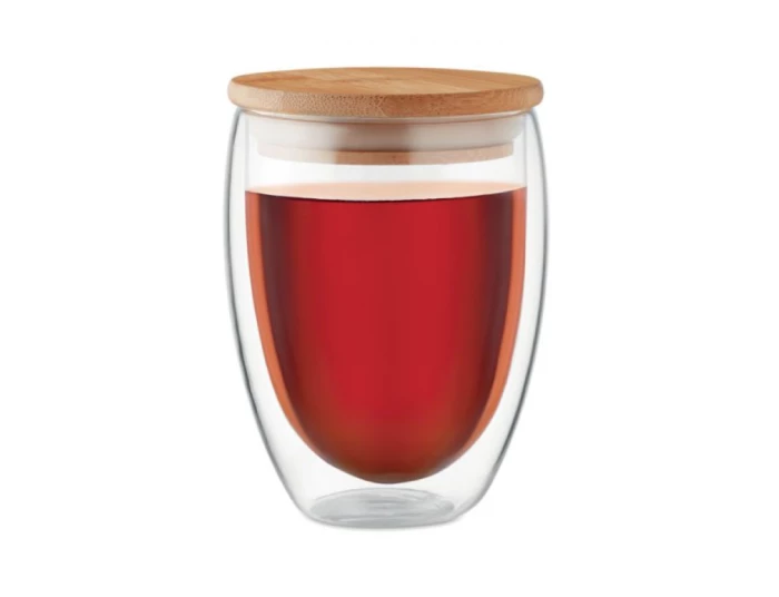 Verre borosilicate & bambou double paroi