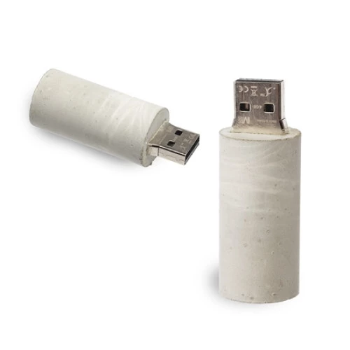 Clé USB ronde en béton