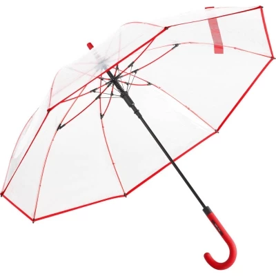 Parapluie transparent bordures colorées Ø105 cm