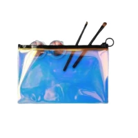 Trousse irisée transparente