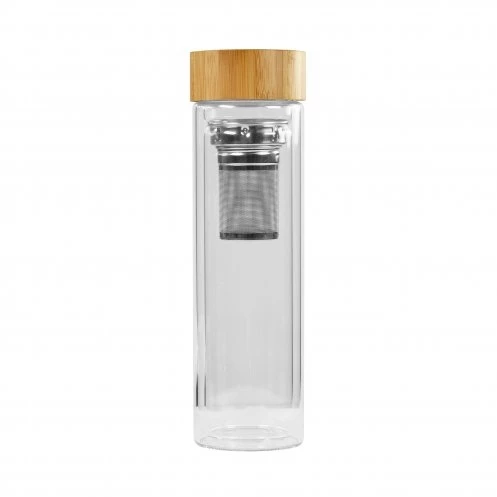 Bouteille personnalisée avec infuseur à thé en inox - 470ml - THERMOXTHE -  Vertlapub