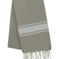 Fouta tissage à plat avec franges