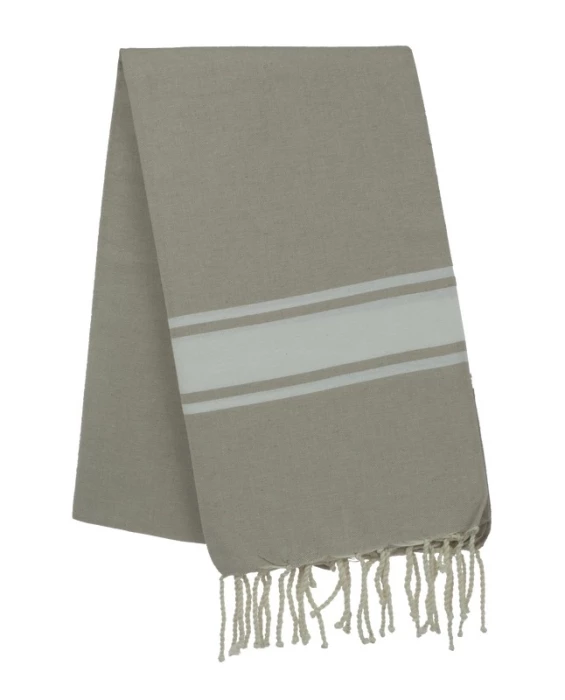 Fouta tissage à plat avec franges