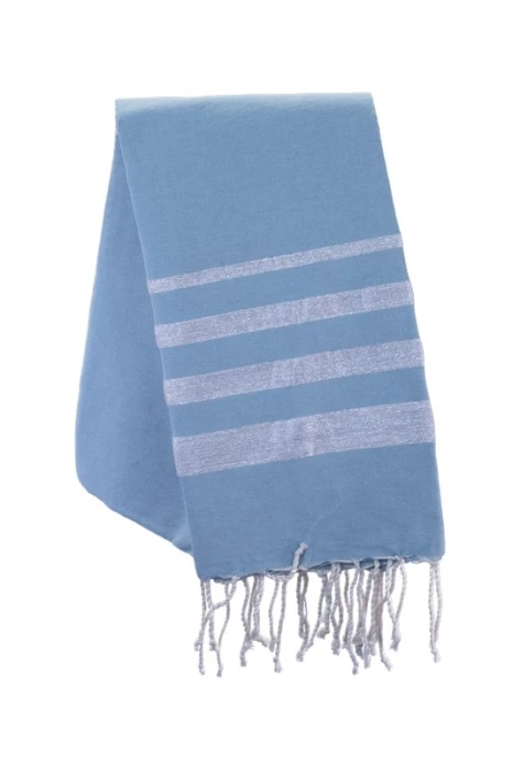 Fouta coton et lurex brodée personnalisable 