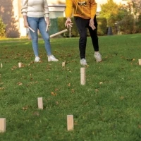 Jeu de kubb en bois