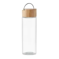 Bouteille 500ml verre & bambou