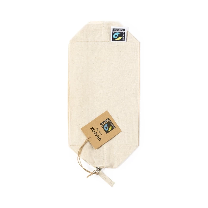 Trousse coton Fairtrade 180gr 20,5 x 14 x 8,5 cm