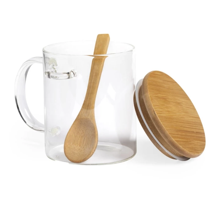 Tasse verre 420 ml & bambou