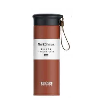 Bouteille 450ml acier inox à dragonne