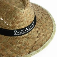 Golden straw Panama hat