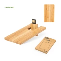 Clé USB 16Go plate bambou