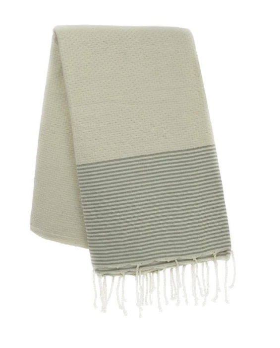 Fouta nid d\'abeille personnalisable